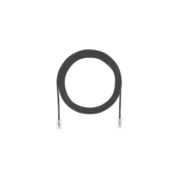 Panduit CBL ASSY MOD 28-4PR SOLID, SMALL DIAMETER 34 FT, BLACK UTP28CH34BL